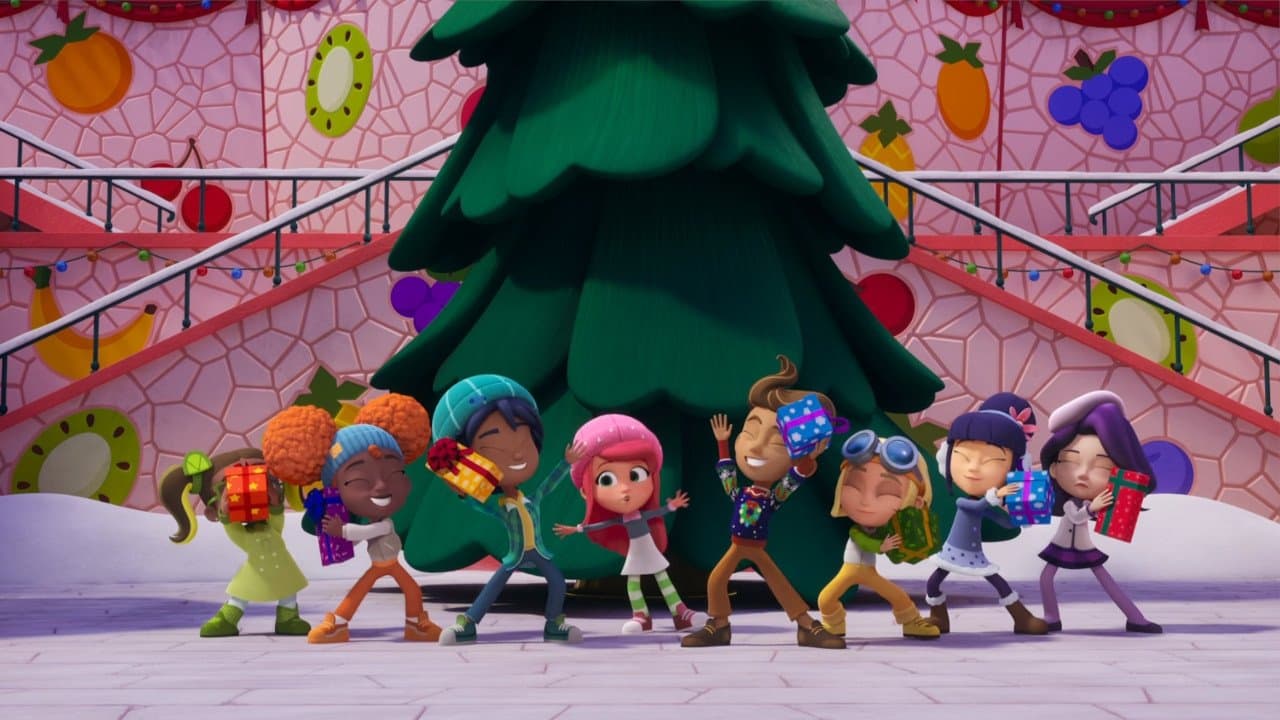 Strawberry Shortcake’s Perfect Holiday (2023) backdrop